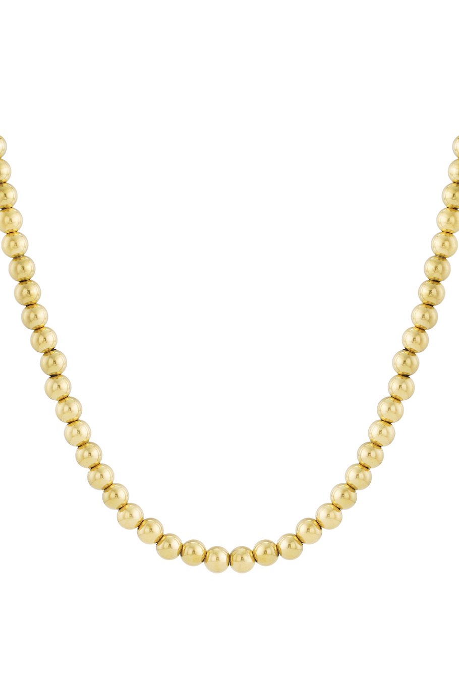 collar de cuentas huecas 