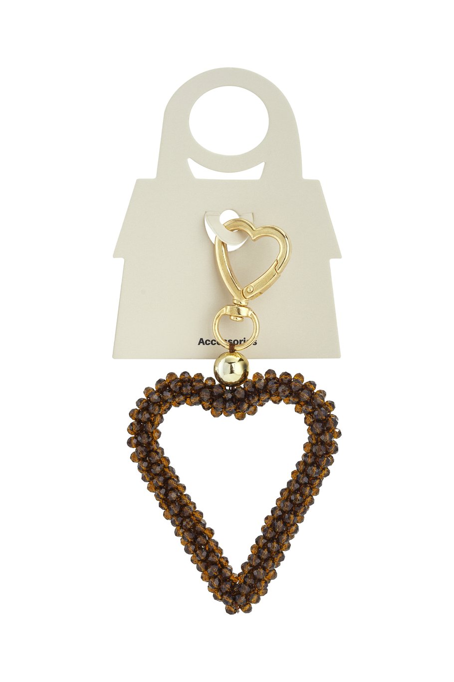 Portachiavi a forma di cuore, casual, in cristallo, accessori quotidiani h5Immagine3