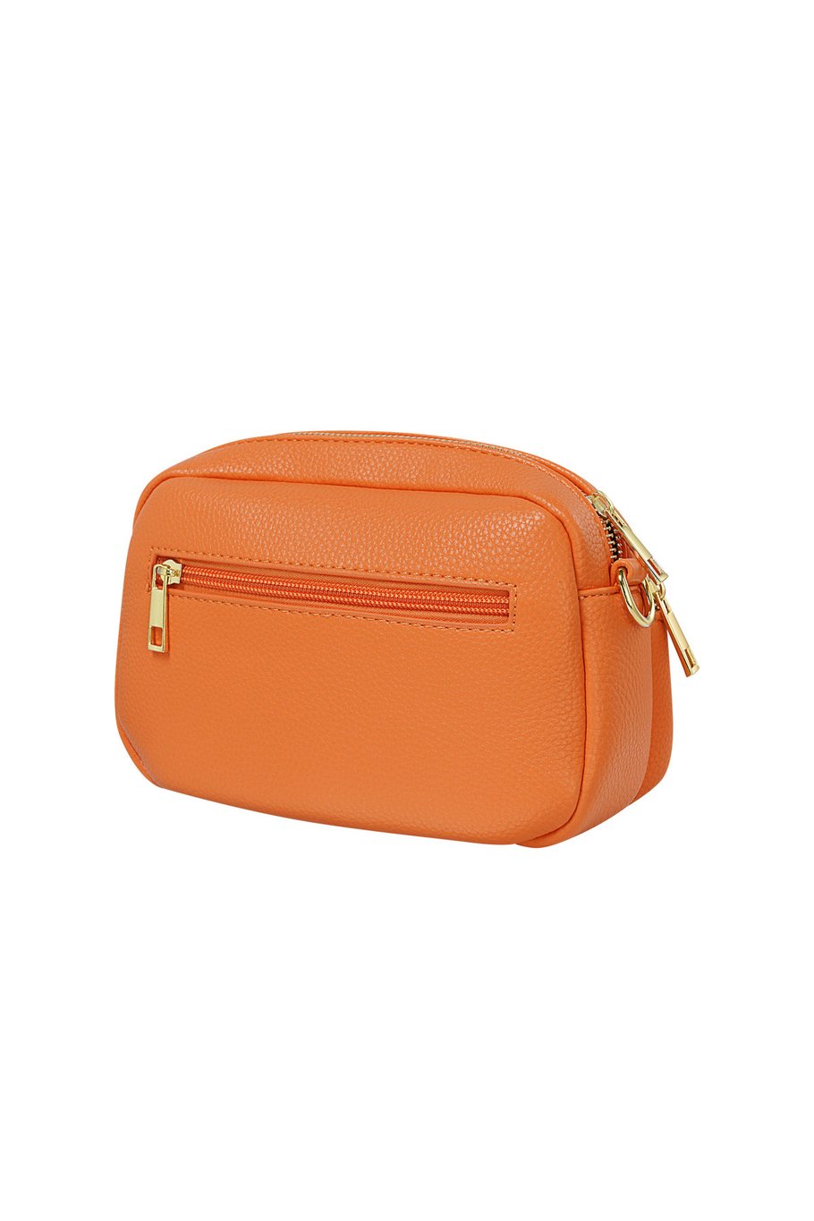 Umhängetasche mit Fronttasche Orange Polyurethan Bild5