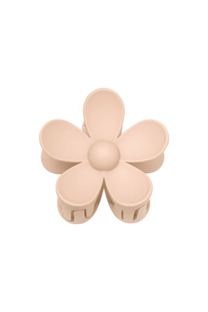 Solid Color Matte Daisy Flower Hair Clip- Skin Color Resin h5 