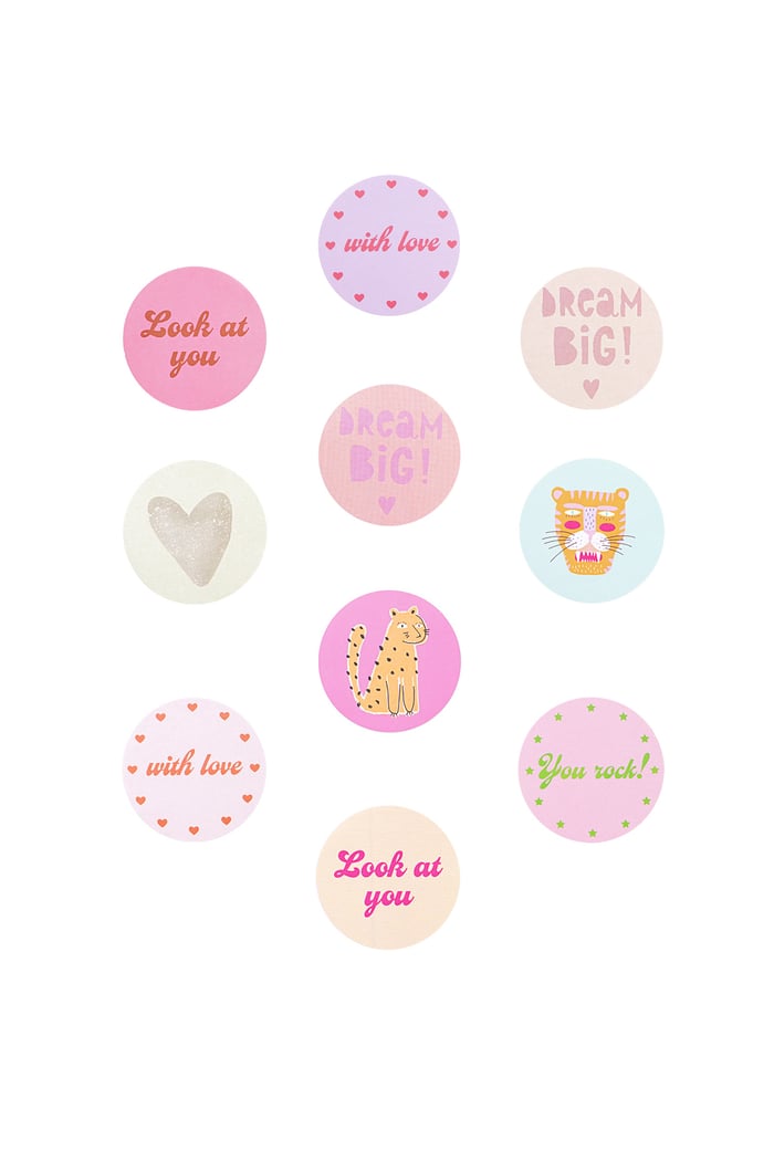 Sticker with love lilac pink Picture2