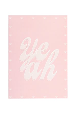 Greeting card yeah pink h5 