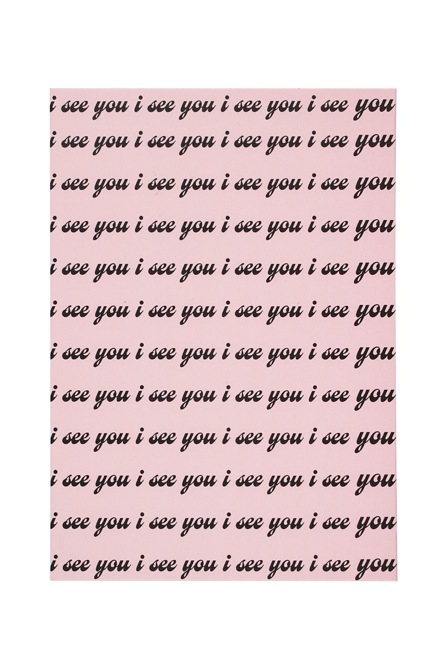 Greeting card i see you black