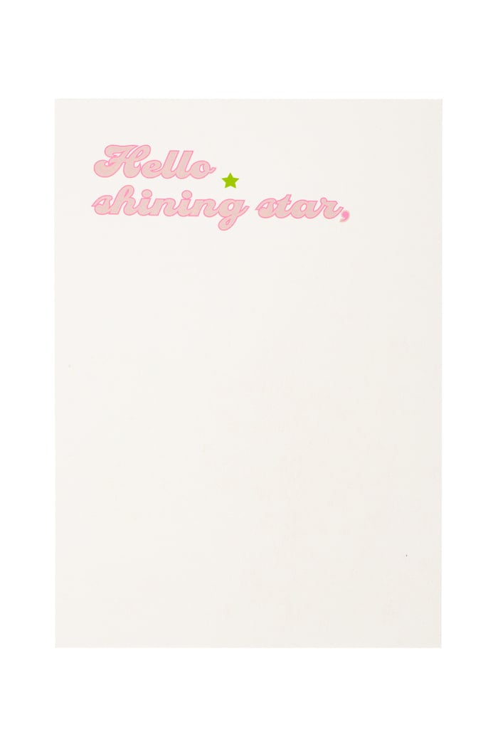 Greeting card you are a star pink Picture2