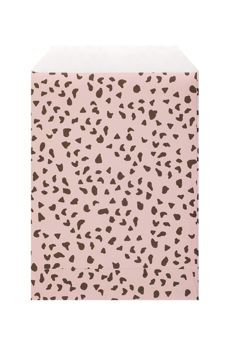 Jewelery envelope with dots pink 2