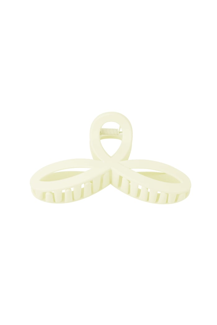 Hair clip cute - cream Plastic 