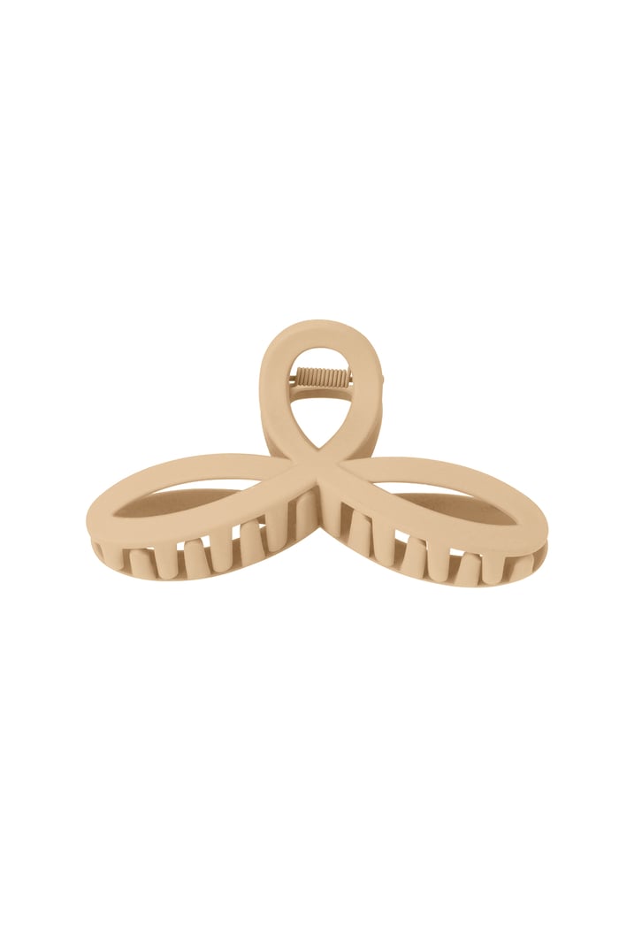 Cute hair clip - camel Plastic 