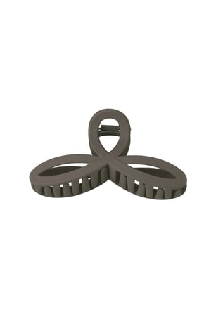 Cute Hair Clip - Brown Plastic h5 