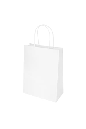 Bags plain 50 pieces small - white Paper h5 