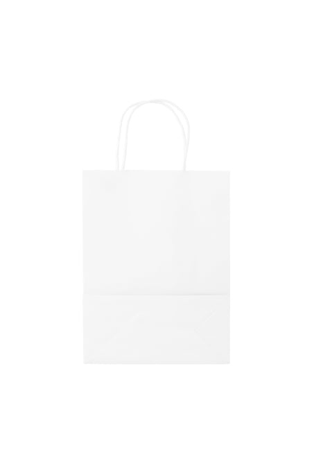 Bags plain 50 pieces small - white Paper