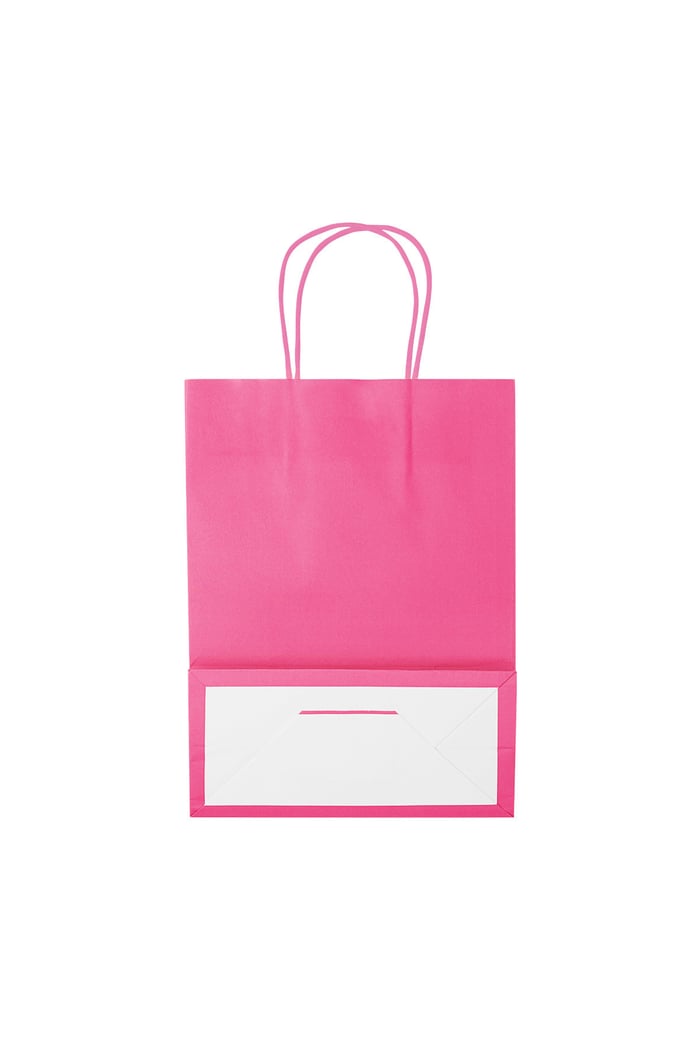 Bags plain 50 pieces small - fuchsia Paper Picture2