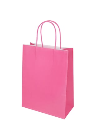 Plain color bags 50 pieces medium - fuchsia Paper h5 