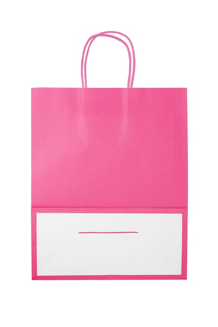 Bags plain 50 pieces large - fuchsia Paper