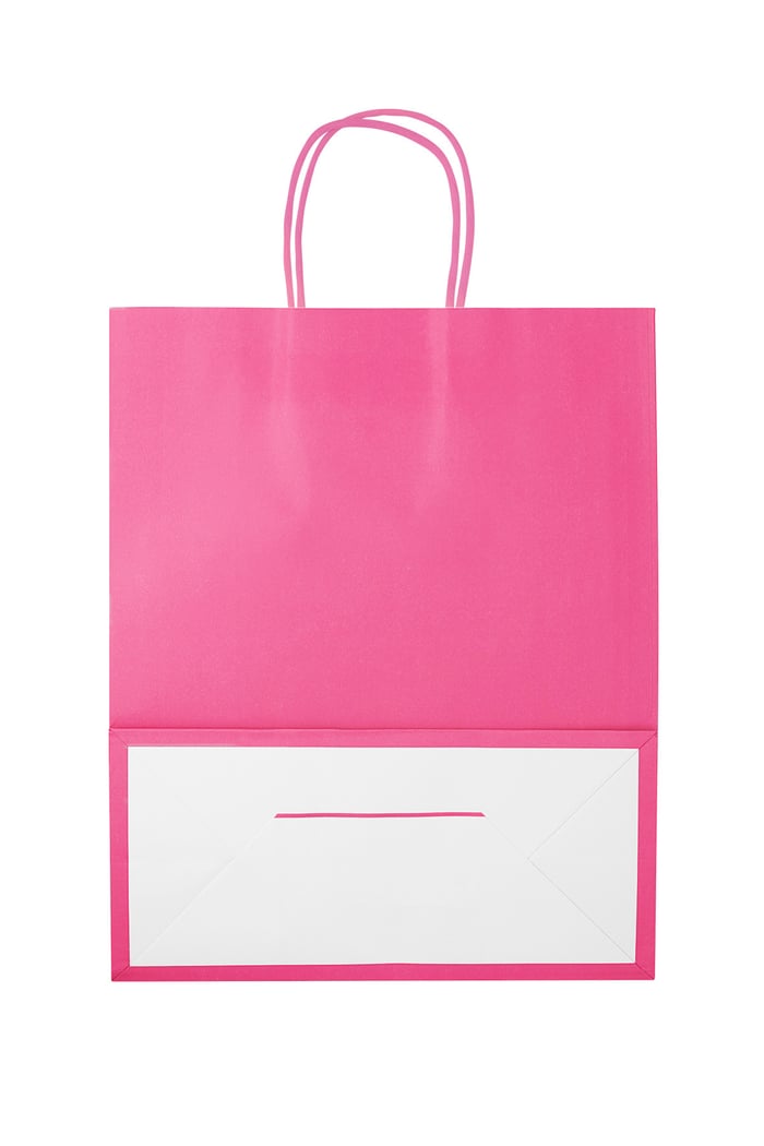 Bags plain 50 pieces large - fuchsia Paper 