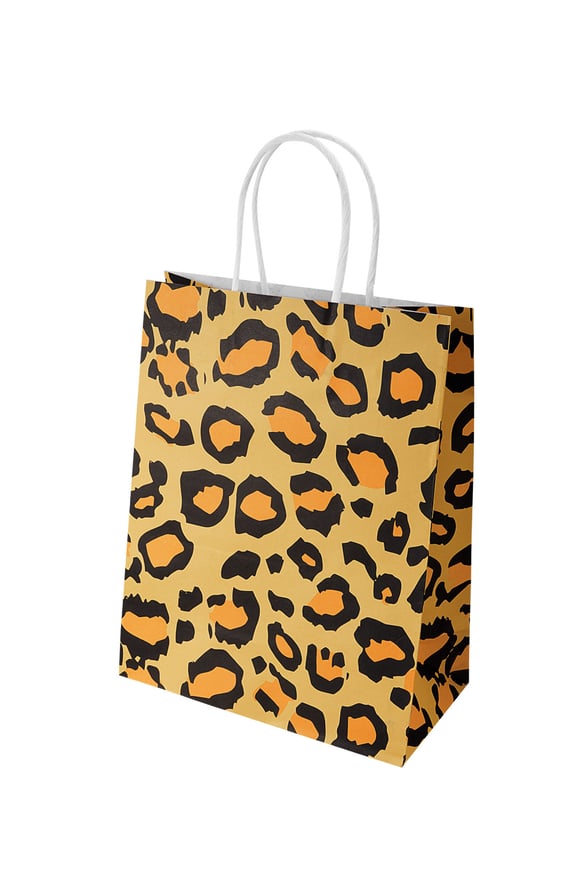 Bags leopard print 50 pieces - yellow Paper 2
