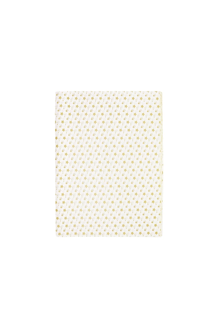 Tissue paper stars - white/Gold color Paper 