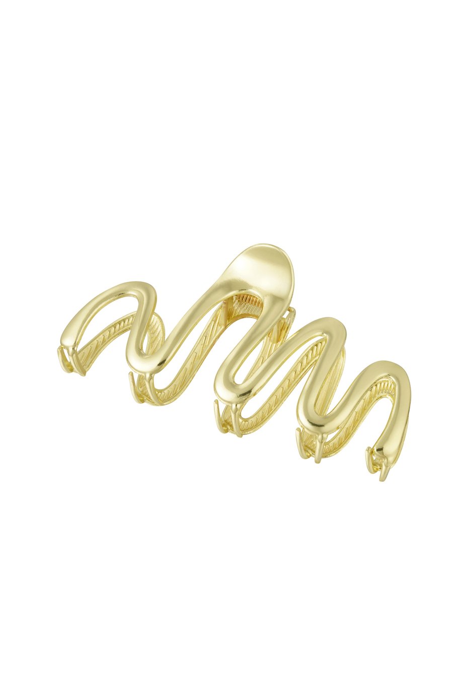 Haarspange curl - goldfarbenes Metall