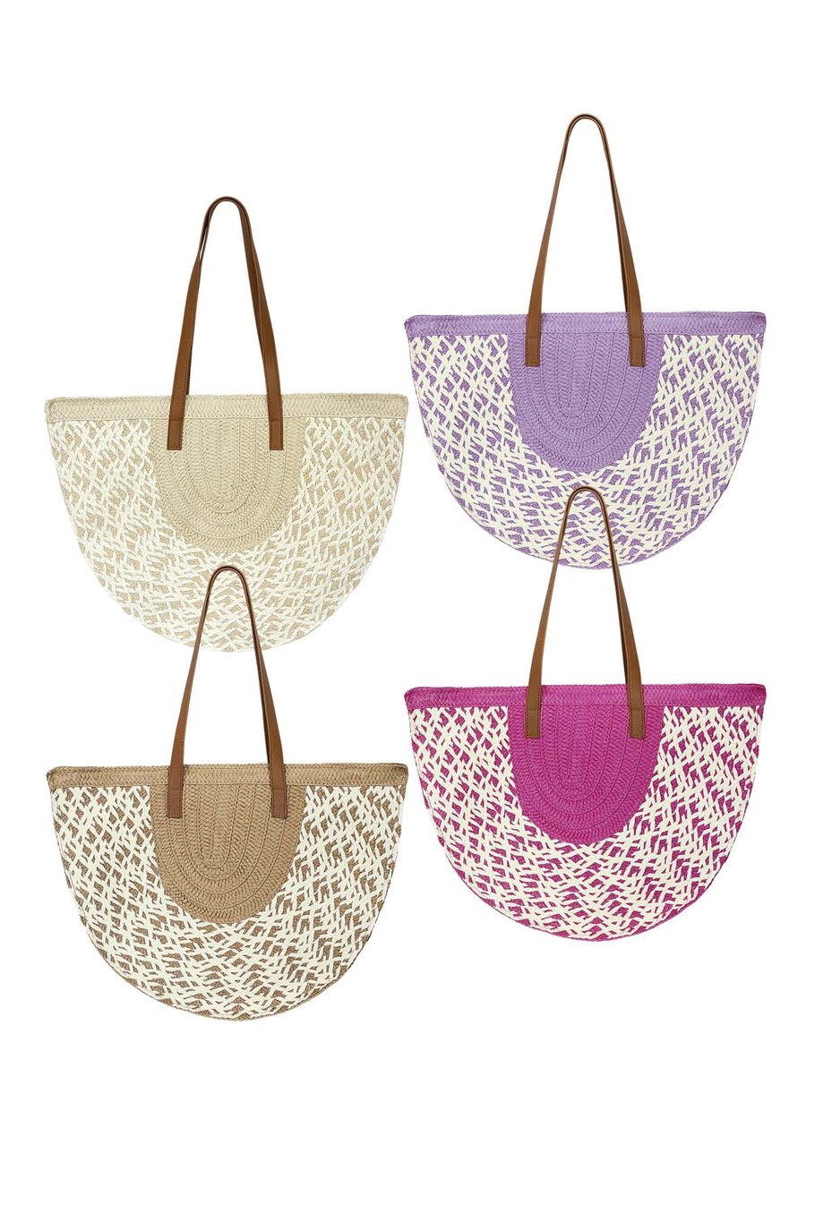 Beach bag half moon ecru - paper Picture4