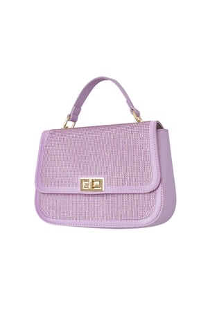 Handtasche Glamour - lila PU h5 