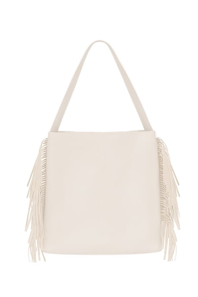 Bolso flecos - PU blanco h5 Imagen3