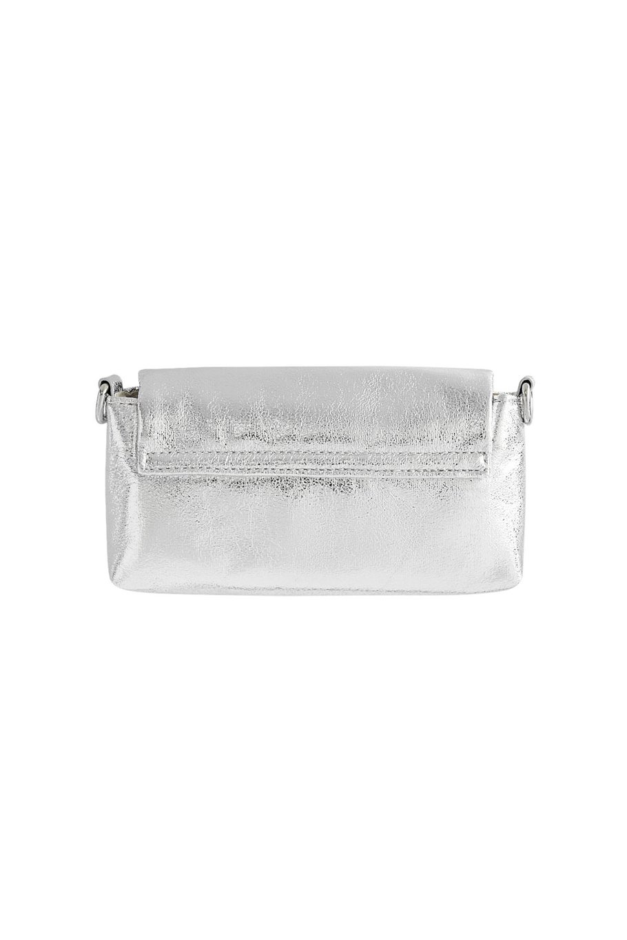 Tasche metallic klein - silbernes PU Bild6