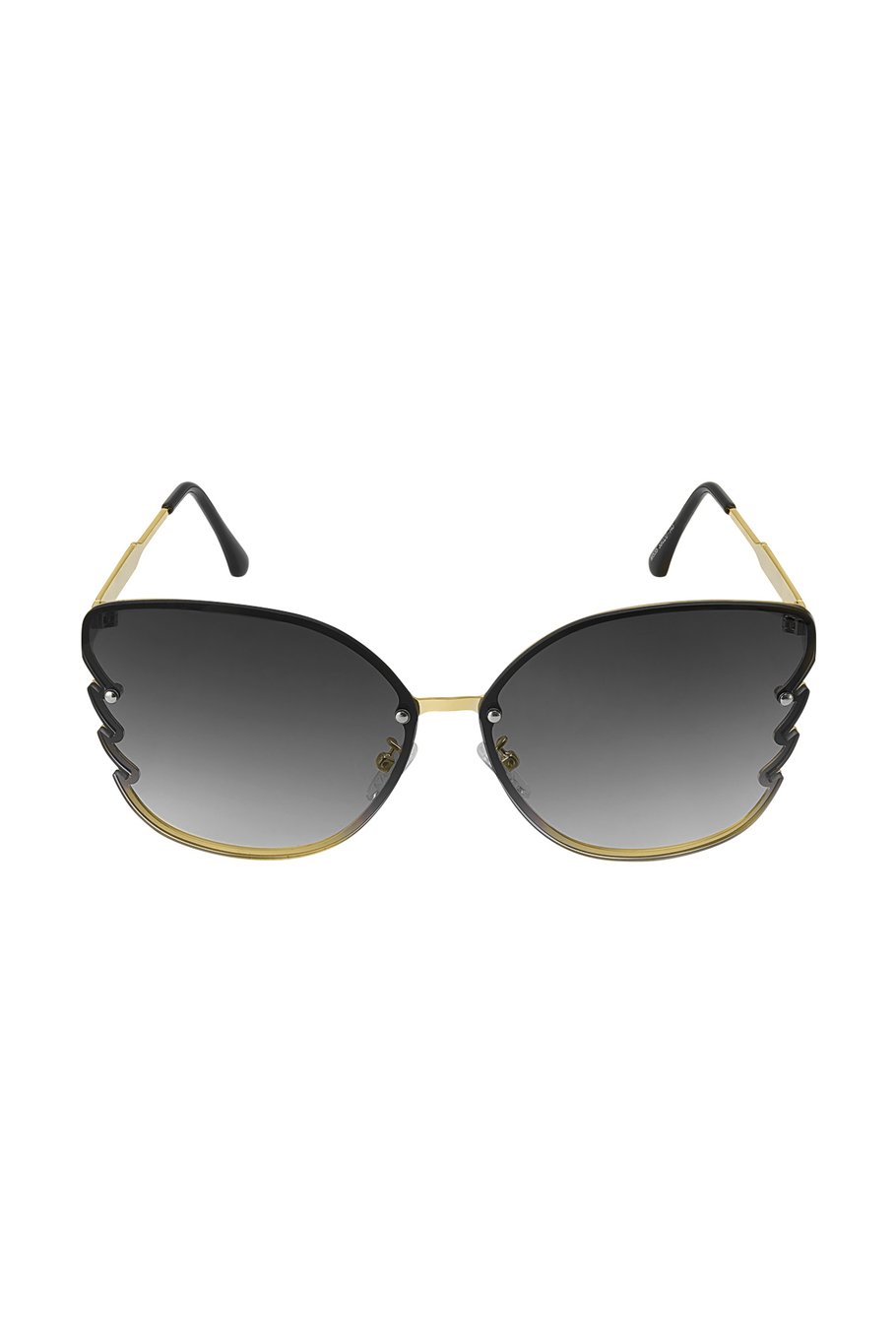 Lunettes de Soleil Flammes Détail Noir Image3