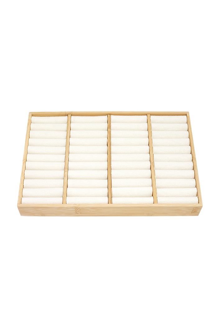 Ring display 4 compartments - off-white 