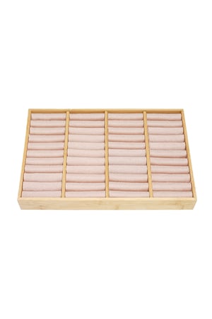 Ring display 4 compartments - pink h5 