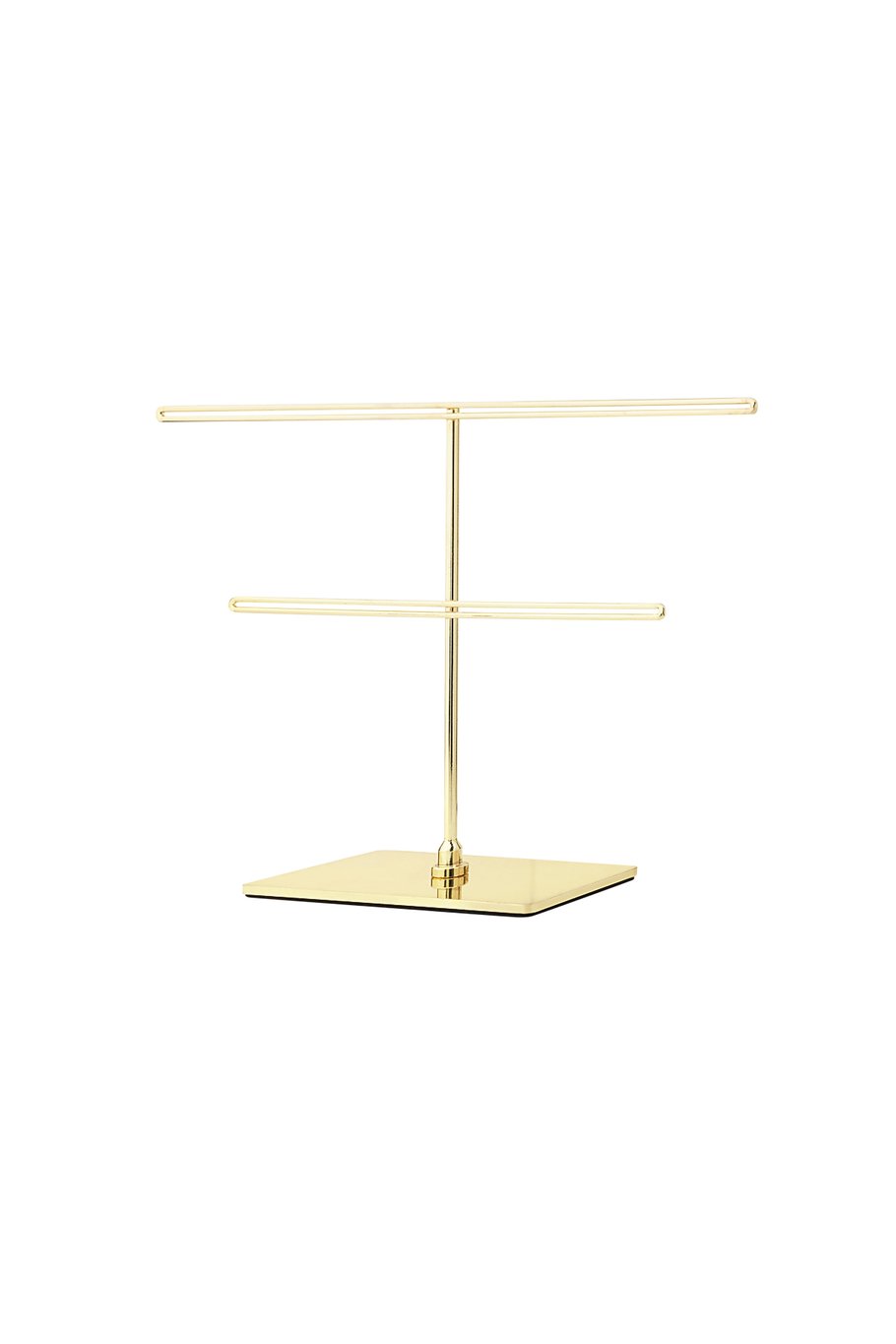 Ohrringe in T-Form – Goldfarbe - Goldfarbefarbe
