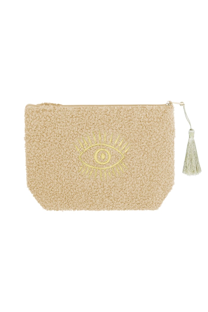 Make-up bag teddy eye - beige 