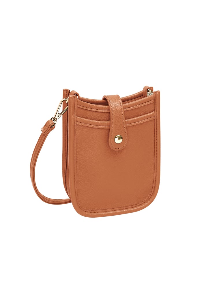 Citytasche mit Knopf orange 