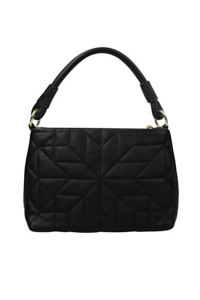 Genähte Handtasche braun h5 
