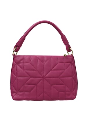 Genähte Handtasche in Fuchsia h5 