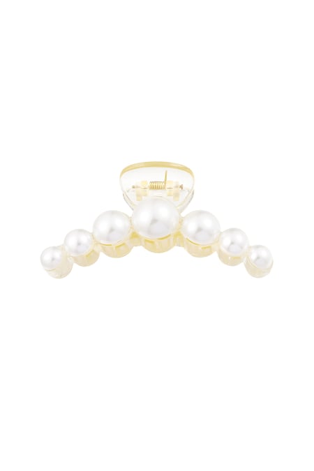 Hair clip large pearls 2