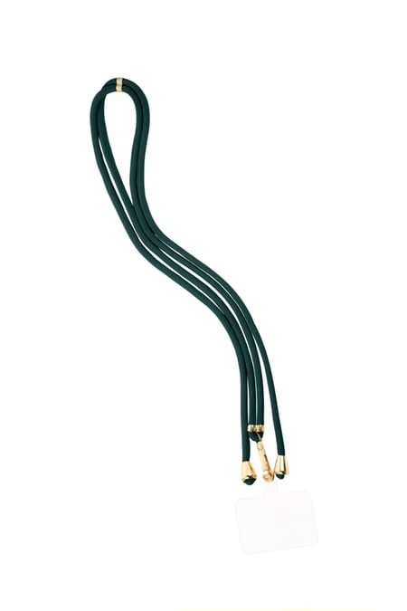 Telephone cord subtle print - dark green