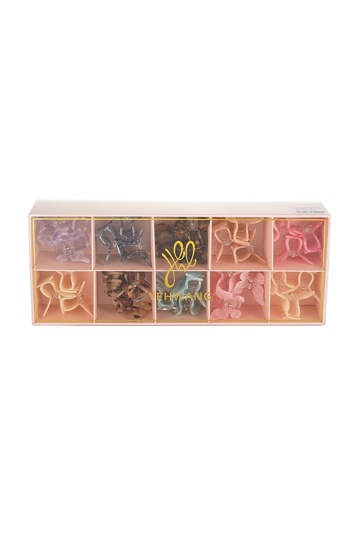 Hair clip box butterfly shape - multi Picture2