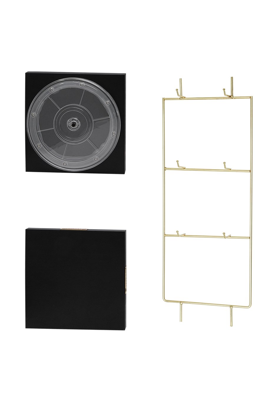 Display voor kettingen, armband en oorbel - zwart Goud kleur Afbeelding4