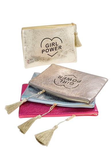 make-up bag metallic girl power h5 Picture3