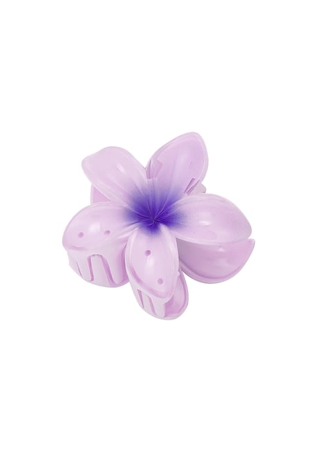 Hair clip with gradient flower Hawaii love - light pink 2