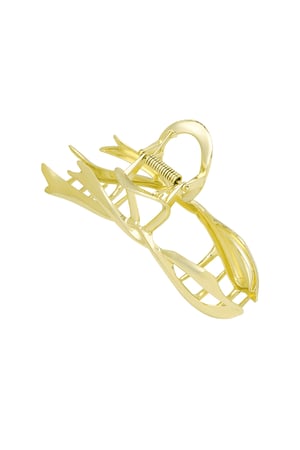 Bow hair clip Gold color h5 Picture3