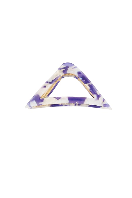 Triangle hair clip marble - purple 2