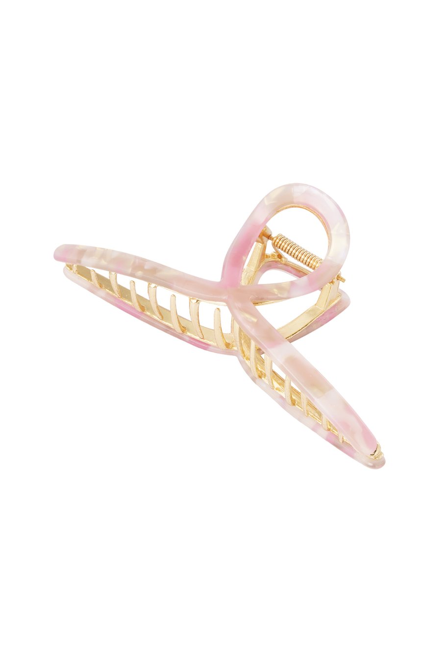 Hair clip curl marble - gray