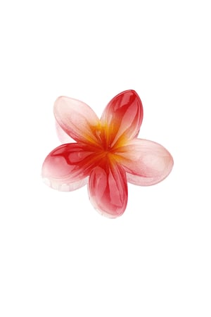 Hair clip Hawaii flower - red h5 