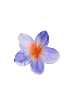 Hair clip Hawaii flower - purple h5 