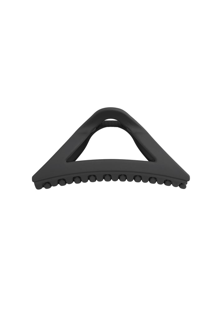 Hair clip matte triangle - black 