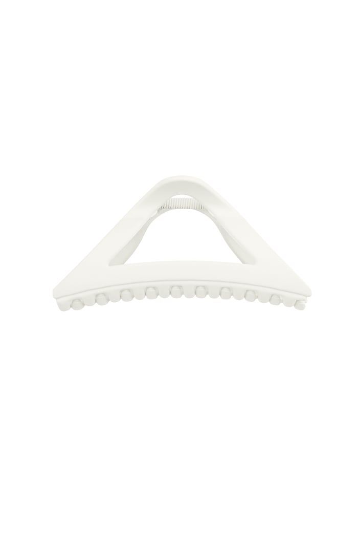 Hair clip matte triangle - off-white 