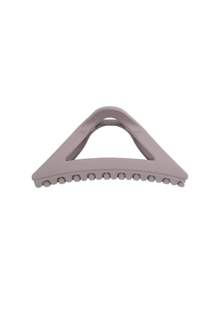 Hair clip matte triangle - camel 