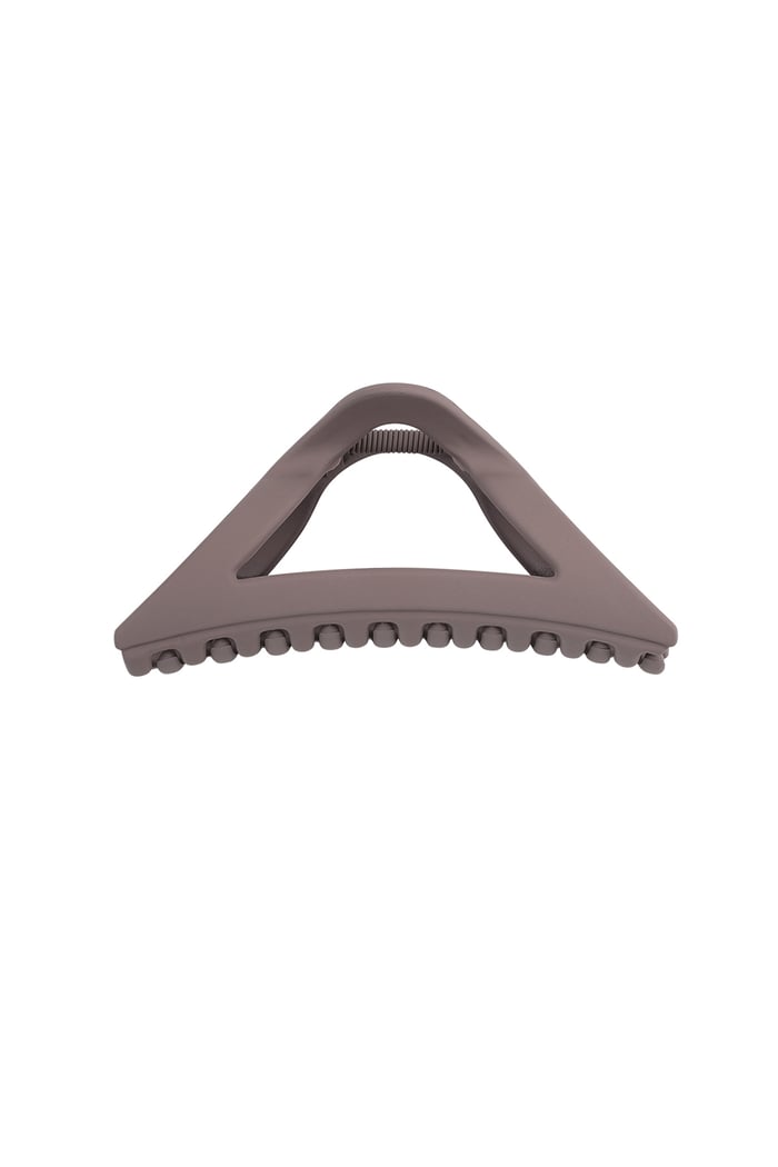 Hair clip matte triangle - brown 