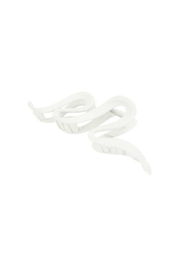 Hair clip matte curl - off-white 