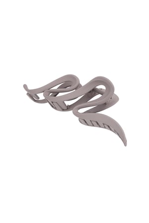 Hair clip matte curl - camel h5 